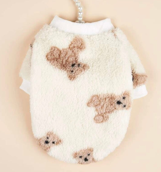 Teddy Bear Fleece Pet Sweater