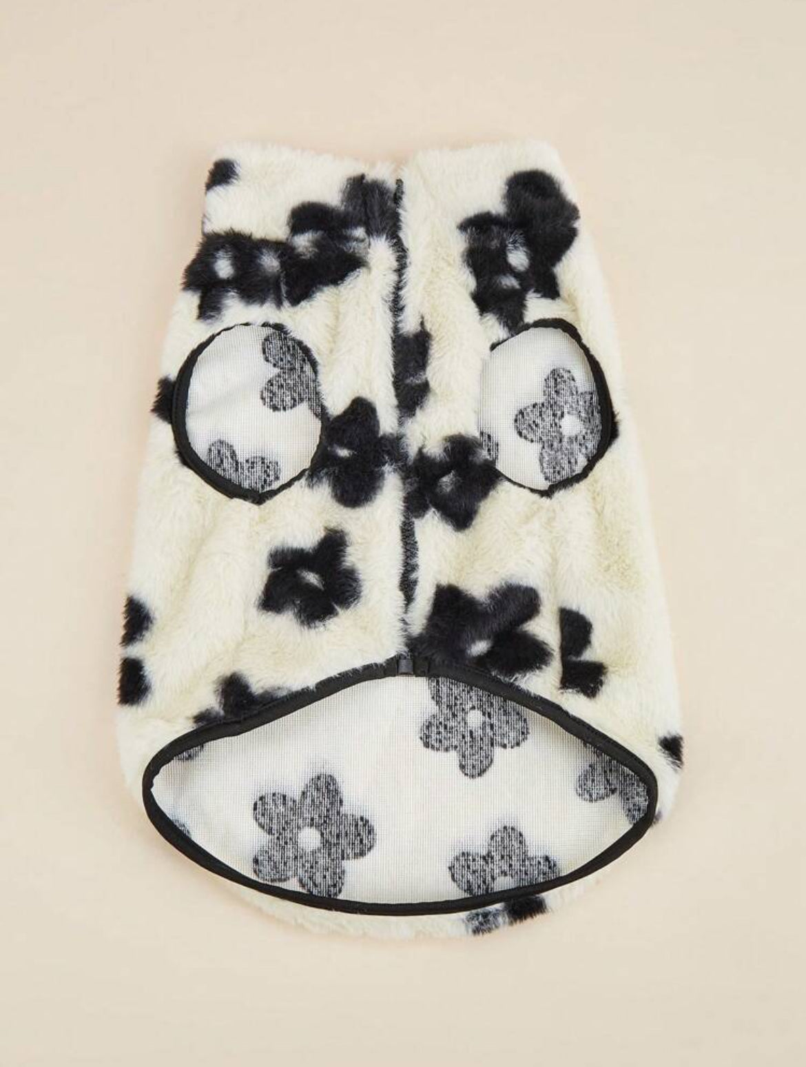 Floral Fleece Pet Jacket