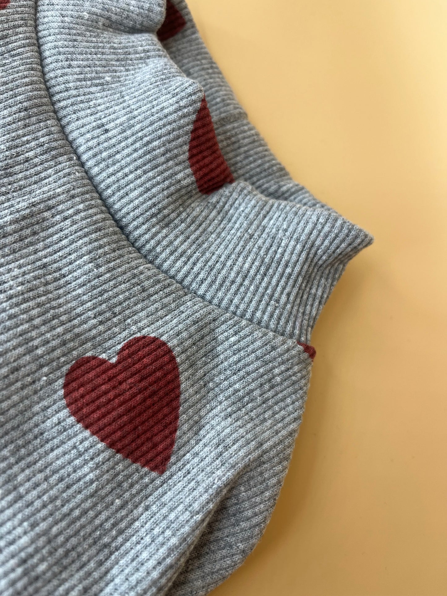 Turtle Neck Heart Sweater